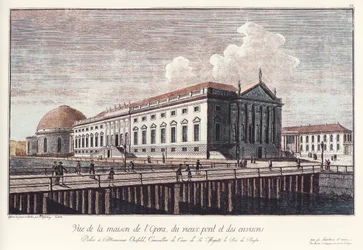 1773年にベルリンの王立歌劇場、現在は国立歌劇場ウンターリンデン。